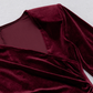 DOLLY Elegant Burgundy V-Neck Long Sleeve Velvet Long Slit Formal Dinner Dress-HAZEL