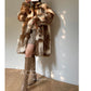 Imitation fur long-haired winter coat - Elk Palm