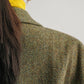 Huanzi high-end retro autumn and winter 100% wool waist suit jacket - Cassie