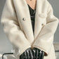 Huanzi green imitation fur autumn winter coat - Miiw