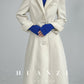 Huanzi French Hepburn style high-end double-sided cashmere wool tweed coat - Siriio