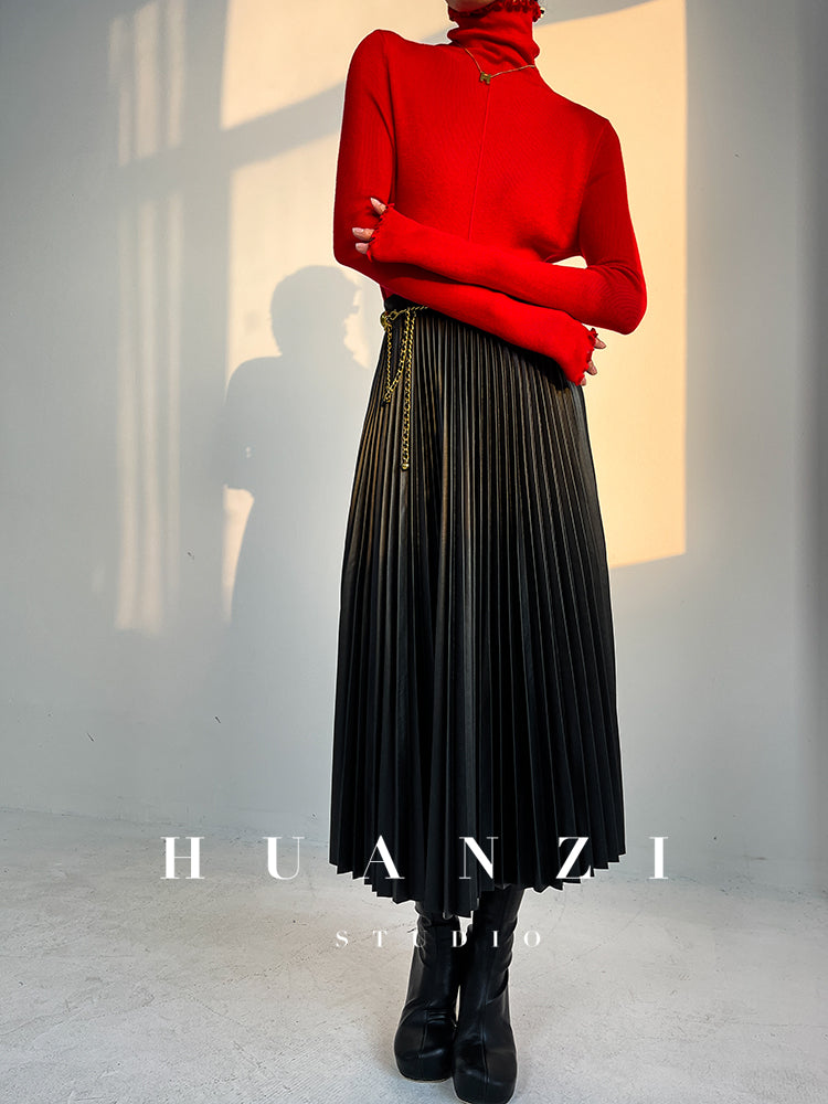 Huanzi custom turtleneck pullover knitted sweater autumn winter - Bililly