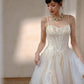 DOLLY Elegant Off White Sleeveless Sequin Long Wedding Guest Dress-Star