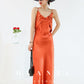 Huanzi satin French high-end slip long dress - Chine