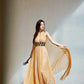 DOLLY High End Sleeveless Halter Shawl Long Pleated evening gown Dress-Linda