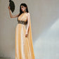 DOLLY High End Sleeveless Halter Shawl Long Pleated evening gown Dress-Linda