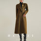 Huanzi high-end waist sheep wool double-sided autumn winter coat - fiee