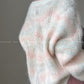 Fold Streamer Weaving Shadow Alpaca Lazy Sweater - hbye