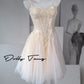 DOLLY Elegant Off White Sleeveless Sequin Long Wedding Guest Dress-Star