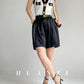 Huanzi custom V-neck knitting sleeveless blakc abd white top - Chiae