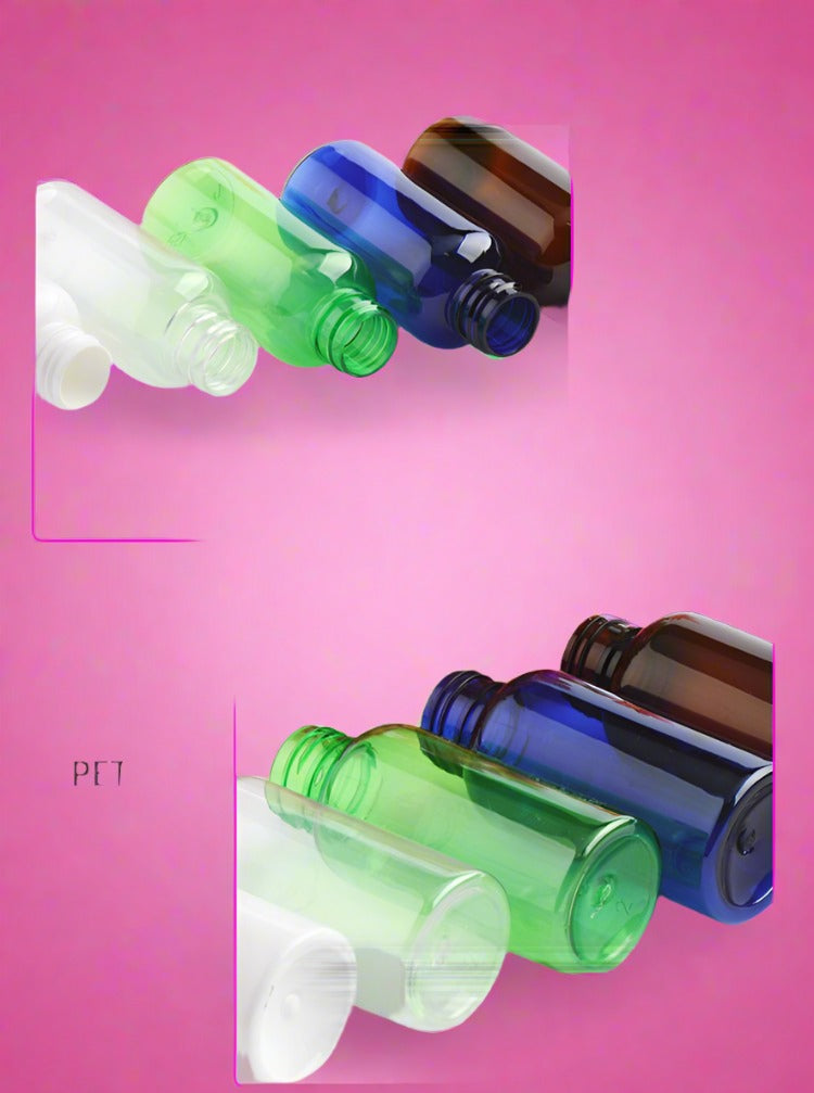 DONE PET bottle double-layer screw cap 75ML chunky round shoulder plastic sub-bottling large cap with inner plug 24 caliber lotion bottle