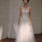 DOLLY Elegant Off White Sleeveless Sequin Long Wedding Guest Dress-Star