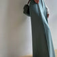 Aconiconi Elegant Black Sea Blue wide leg Long Chic Pants- Black Tea Salt Lake