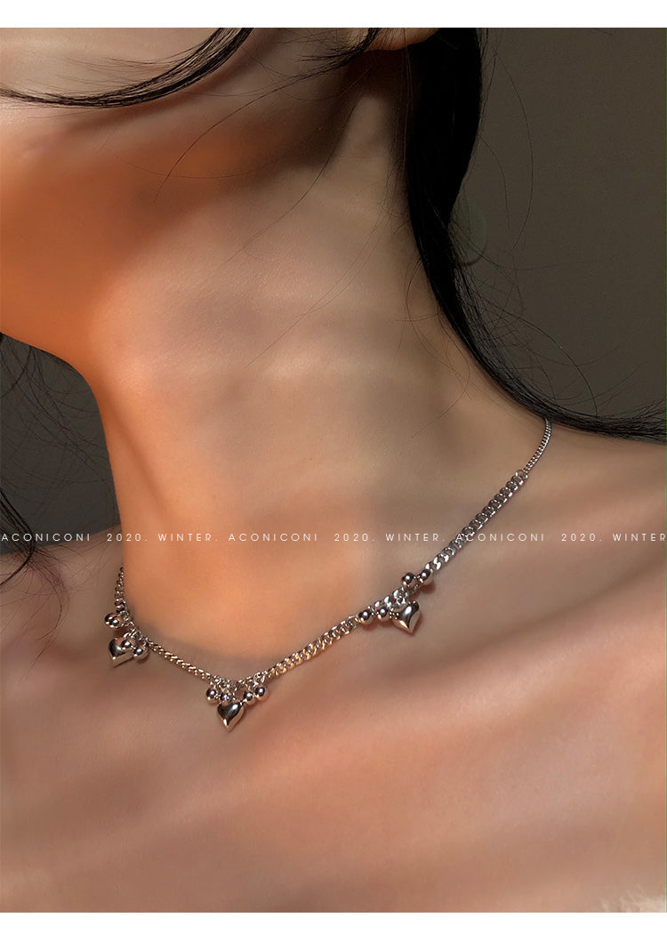 Aconiconi Luxury Sterling Sliver Light Chain Necklace-Asika