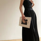 Aconiconi Elegant Black strapless Long Tube Top Dinner Dress  - Hibiscus evening