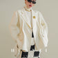 Huanzi custom-made Australian wool hand-sewn double-sided autumn winter short coat - Sakka