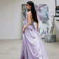 DOLLY Luxury Purple Halter Neck Backless Tassel Sexy Long Party Dress-Babe