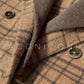 Chestnut double-faced wool winter coat- Mountain wild