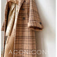 Chestnut double-faced wool winter coat- Mountain wild