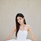 DOLLY Elegant White Tube Top Long Puffy High Waist Wedding Dress-GRACE