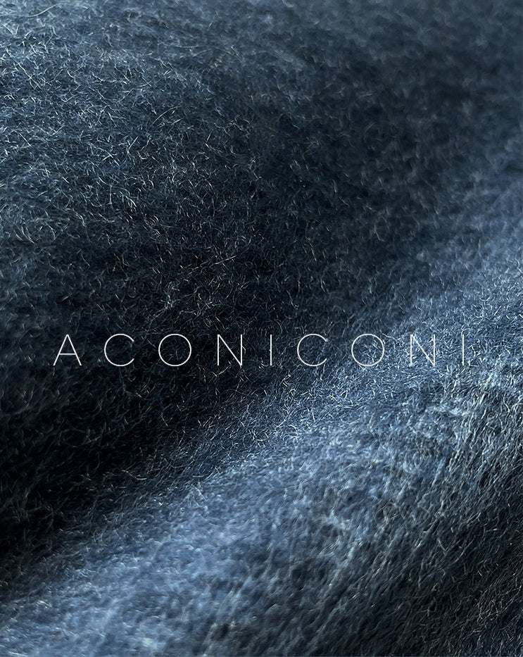 Aconiconi｜Galan Sumu long-haired high-grade woolen long coat- Kalanchoe