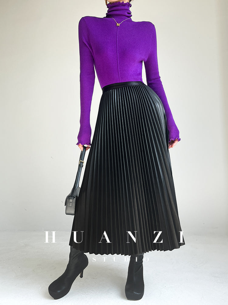 Huanzi custom turtleneck pullover knitted sweater autumn winter - Bililly