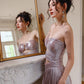 DOLLY Luxury Sleeveless Skin Revealing Tube Top Hollow Birthday Dress-MIA
