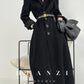 Huanzi French Hepburn style high-end double-sided cashmere wool tweed coat - Siriio