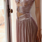 DOLLY Luxury Sleeveless Skin Revealing Tube Top Hollow Birthday Dress-MIA