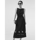 Huanzi French shoulders cinched waist women's summer Midi dress - Kendou