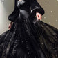 Aconiconi Luxury Black/Beige Long Sleeve Long bridal Sequin Dress- Moonlight Celebrity