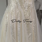 DOLLY Elegant Off White Sleeveless Sequin Long Wedding Guest Dress-Star