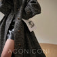 Luxury full Winter Coat Bubble gum Pink Inkstone wool long coat - Lanshan