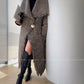 Aconiconi Boho Long Loose Knitted Sweater Tassel Jacket-Loose Tea Quinoa