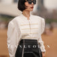 Huanzi custom runway vintage handmade beaded shirt women's top - Mia