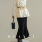 Huanzi custom-made Australian wool hand-sewn double-sided autumn winter short coat - Sakka