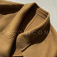 Aconiconi Elegant Brown Suit Collar Double Breasted Long Sleeve Long Coat- Ximu Lover