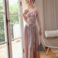 DOLLY Luxury Sleeveless Skin Revealing Tube Top Hollow Birthday Dress-MIA