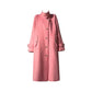 Luxury full Winter Coat Bubble gum Pink Inkstone wool long coat - Lanshan