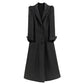 Huanzi French Hepburn style high-end double-sided cashmere wool tweed coat - Siriio