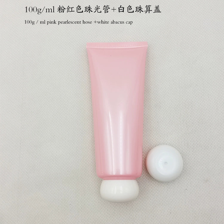 Spot 100gml custom skin care products, cosmetics, facial cleanser, hand cream, pink hose, sub-bottle, packaging material tube