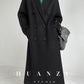 Huanzi high-end double-sided cashmere wool tweed blazer  coat - Vellor