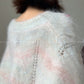 Fold Streamer Weaving Shadow Alpaca Lazy Sweater - hbye