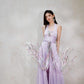 DOLLY Luxury Purple Halter Neck Backless Tassel Sexy Long Party Dress-Babe