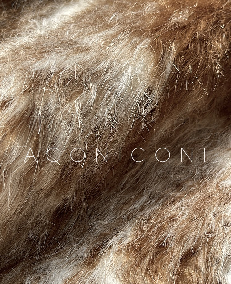 Imitation fur long-haired winter coat - Elk Palm