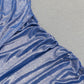 DOLLY Elegant Electric Blue Off Shoulder Halter Neck Dinner Dress-JU  (V)