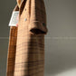 Chestnut double-faced wool winter coat- Mountain wild