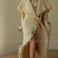 Aconiconi Boho Long Loose Knitted Sweater Tassel Jacket-Loose Tea Quinoa