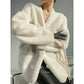 Huanzi green imitation fur autumn winter coat - Miiw