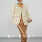 Huanzi spring autumn heavy couture tweed coat jacket - Kindr